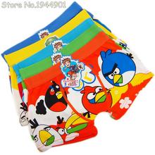 1Pcs Child’s Underwear Cotton Boxers Kids Pantines Briefs For Boys Cut Cartoon Character Angry lovely Birds Kids panties cartoon