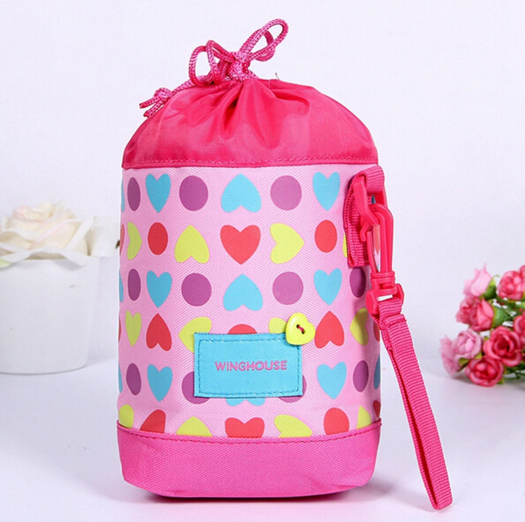 Cute Children School Water Bottle Cover Baby Feeding Insulation Bags Infant Thermos Baby Feeding Bottle Bag Fresh Food Lunch Bag (6)