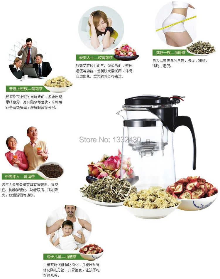Promotion New 600ml Glass Teapot 3 Kinds Tea Pot For Your Choice High quality Teaset Integrative