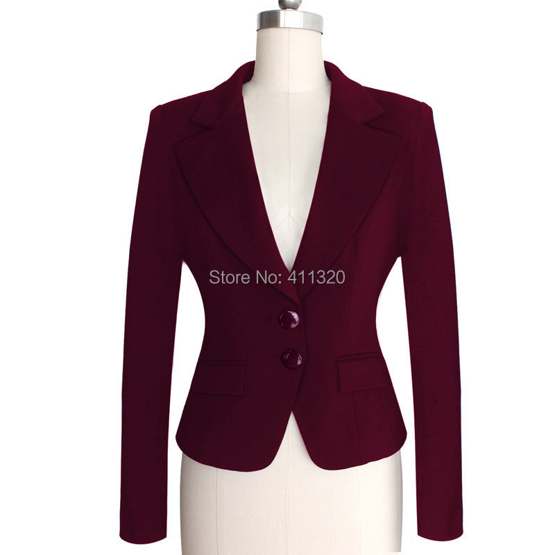 B1301 Womens Slim Suit Blazer Autumn Winter Long Sleeve Turn Down Collar Work Wear Formal Business Office Ladies Blazer Jackets (12).jpg