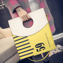 Winter new handbag fashion color Tote Bag bulk bag Simple Shoulder Bag Handbag