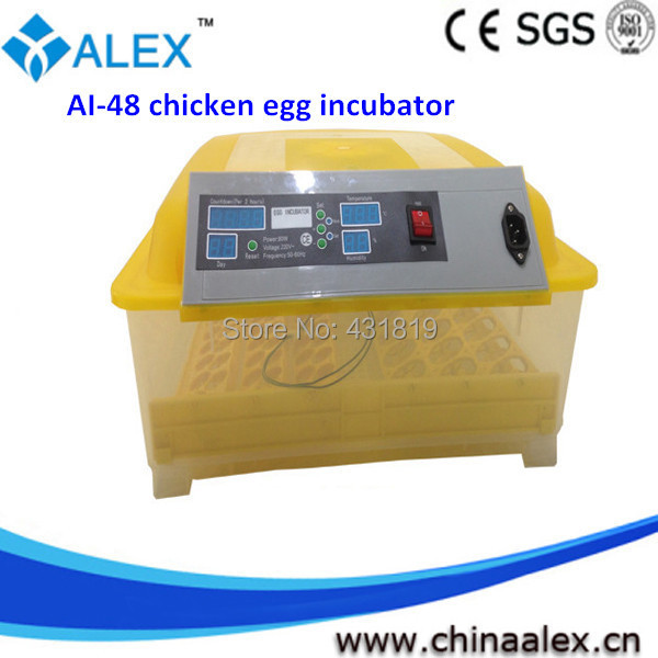 The Newest Full Automatic chicken egg incubator AI 48 egg incubator 