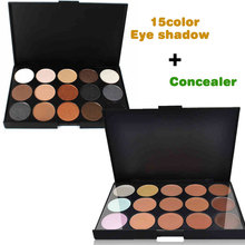 2pcs Special Professional 15 Color Concealer 15 color eyeshadow Facial Face Cream Care Camouflage Makeup base