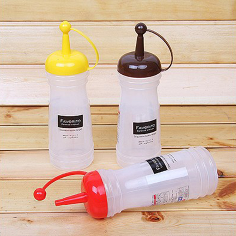 340ml New Kitchen Plastic Squeeze Bottle Condiment Dispenser for Sauce
