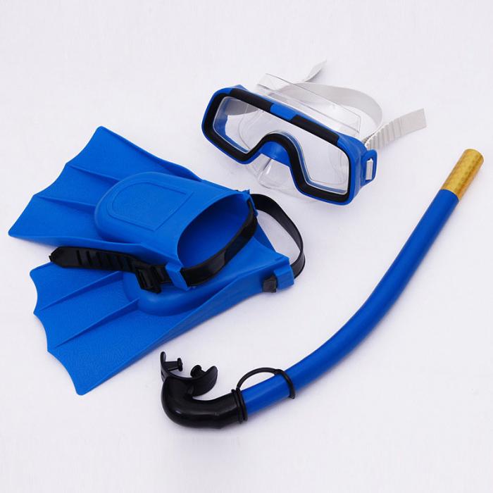 Description Picture 2 of itemChildren Diving Mask Set Anti-Fog Swimming Goggle Masks Snorkel Fins Kit for Kids Boys Girls FK88