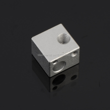 Free shipping 3D Printer Aluminium Heat Head Block for E3D RepRap Makerbot MK7 MK8 Extruder Nozzle