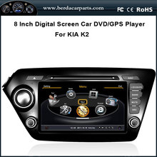 8Inch Touchscreen Car DVD GPS For KIA K2 2011-2012 With Radio RDS Bluetooth Ipod Free Map