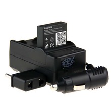 Новое поступление! 1 шт. 3.8 В 1650 мАч аккумулятор Go Pro AHDBT-401 AHDBT 401 + + автомобильное зарядное устройство + свеча GoPro герой 4