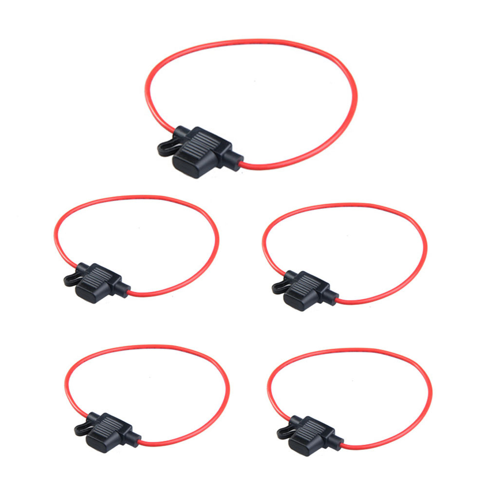 5pcs Waterproof Power Socket Blade Type In Line Fuse Holders With 10A Fuse Free Shipping H1E1