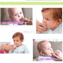 Baby Kid Soft Silicone Finger Toothbrush Gum Massager Brush Clean Teeth YKS