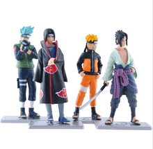1PC 12cm Japanese Anime 17 Generation Naruto Action Figures Naruto Sasuke Kakashi Itachi Garage Kits one set With Gift Boxes