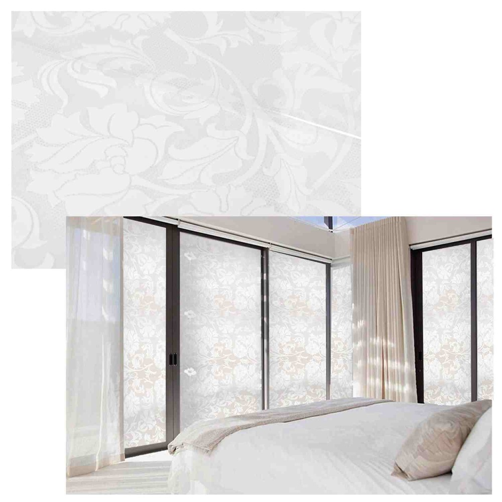 Size 60cm *1M Frosted White Window Film Roll Privacy Glass Vinyl Tint