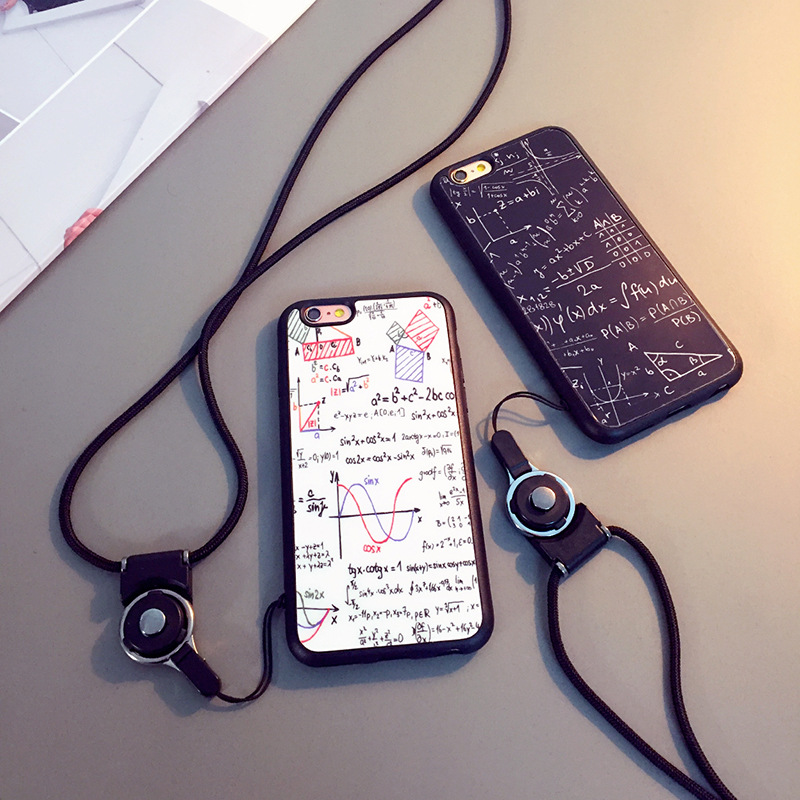 Fashion Geometry Math Case for font b iphone6 b font 6S case soft TPU Hard Back