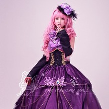 Vocaloid luka miku Costumes cosplay princess dress for women sexy gothic dress Kawaii dress wig cosplay High Quality