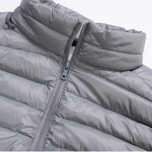Brand New Winter Men s Ultralight Down Vest Stand Collar Sleeveless Jacket Warm Coat 90 White