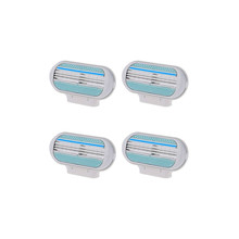 Hot 4pcs lot Superior Replacement 3 Blade System Womenn Face Shaving Blades US Version Free Shipping