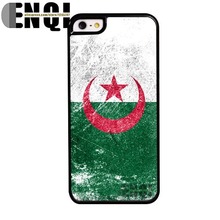2015 New Products algeria flag Background pattern High quality Plastic Mobile Phone Bags protective case for iphone 5s cover