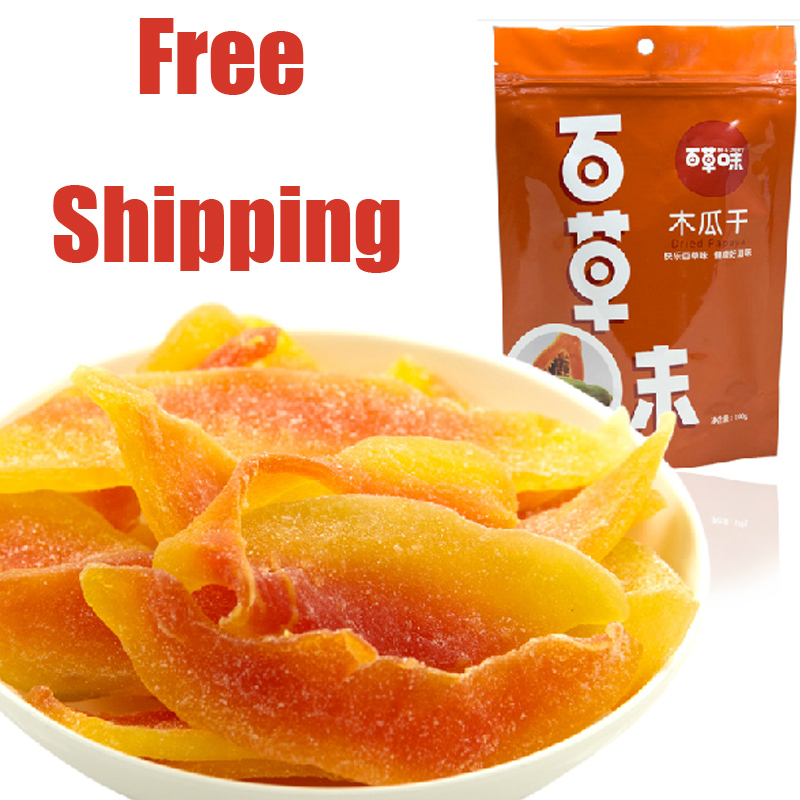 Dried pawpaw papaya Chinese food sweets and candy food dried fruits