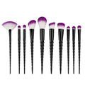 5 7 10pcs Unicorn Makeup Brushes Set 2017 New Arrival Black Pro Blending Blush Lip Eyeshadow