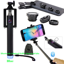 For iPhone 6 Plus/6/5S/5C/5/4S/4/For HTC ONE/For Motorala/For LG G3/G2 Wireless Rechargeable Bluetooth Self-portrait Monopod