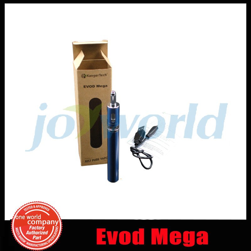 100% Original Kanger EVOD mega package Kangertech e cigarette Specific Package 1900mAh Evod Mega Battery Package with Evod Mega Atomizer( YY)