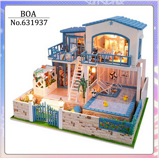 Diy Doll House 3D Miniature Model Building Kits Wooden Handmade Dollhouse Toy Birthday Greative Gift-You Are Come Form The Star