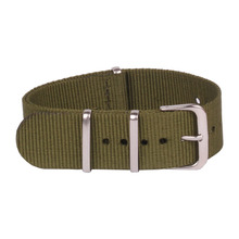 Alta calidad al por menor Aimy verde 18 MM Nylon reloj banda de la otan a prueba de agua reloj wach moda correa de accesorios bandas hebilla de correa