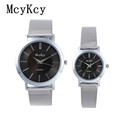 McyKcy Luxury Lovers Couple Watches Men Waterproof Women Stainless Steel Quartz Wristwatch Montre Homm Ultra thin