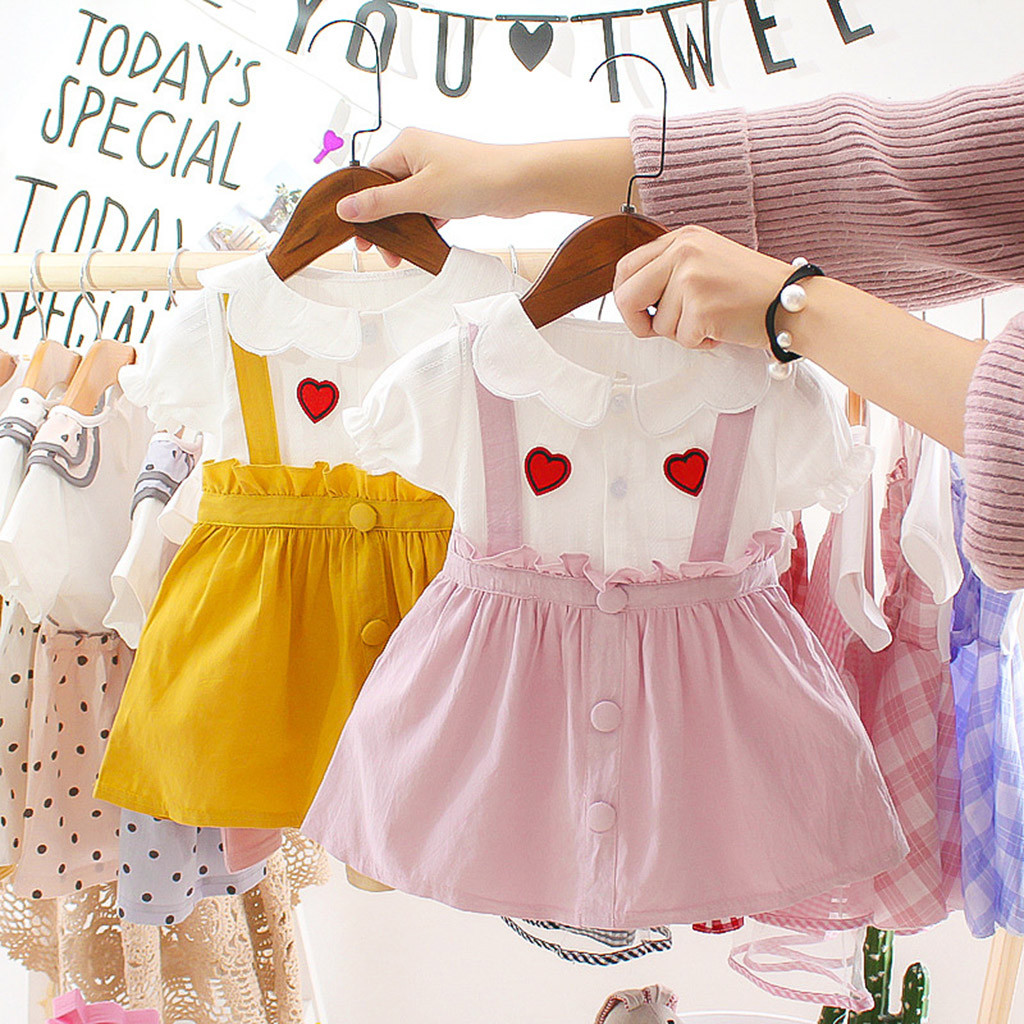 Lot 1PC baby girls clothes kids girl long sleeve dress fall daily party dress