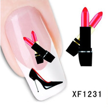 1 Sheet New High Heel Sexy Decals Nail Art Stickers Water Transfer Decorations DIY Nails Tips Sex Charm Beauty Nail Art