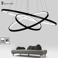 40CM 60CM 80CM Modern pendant Lights Circle 3 Rings Fashional Led pendant Lamp For Dining Room