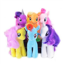 18cm Kawaii Cartoon Anime Figure Rainbow Little Horse Stuffed Doll Baby Plush Toys Juguetes Kids Toy Unicorn Brinquedos Doll