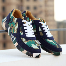 Top Quality Men Outdoor Sport Shoes All Season Camouflage Platform Men Sneakers Gauze Cloth Flat Shoe Male Size 39-44
