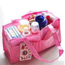 Mummy Bag Bottle Storage Multifunctional Separate Bag Nappy Maternity Handbag Baby Tote Diaper Organizer AB