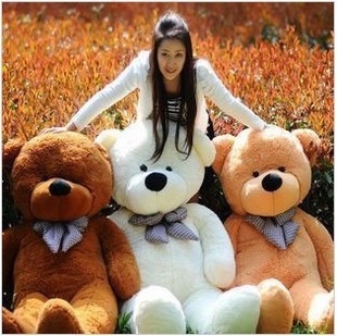 huge 120cm  bear gift plush toy  teddy bear Large birthday gift 1.2 meters bear doll ,  white , light brown , or dark brown toy
