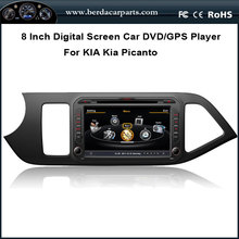 8 inch Car DVD Player For KIA Picanto 2012 With GPS Navigation Radio Bluetooth Free Map