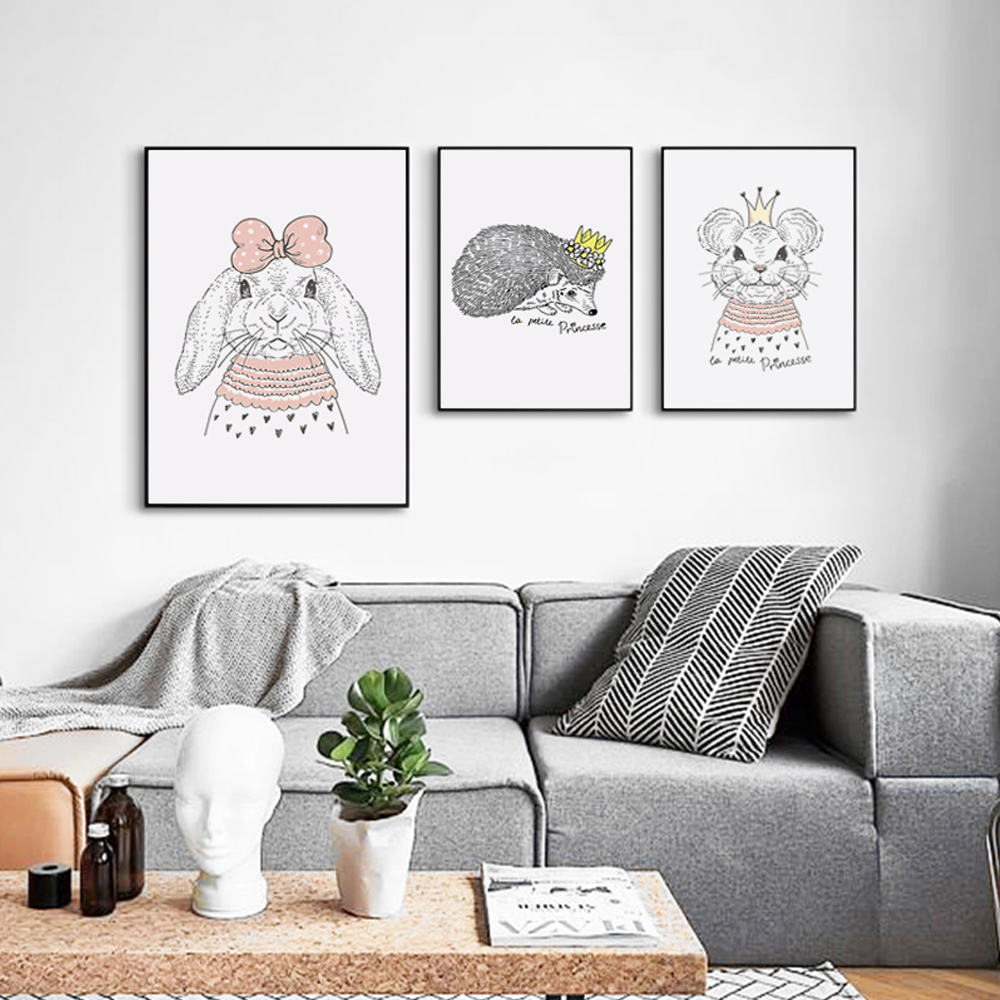 Hoge kwaliteit groothandel girl rabbit painting van chinese girl ...