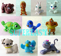 Random 5Pcs Littlest Pets Figure Doll Accessories Cute Animal Toy Pretend Play Kids Gift