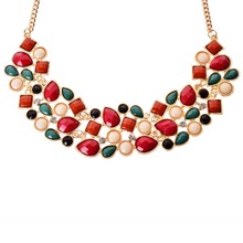 lackingone Vintage Popular Multicolor Pendant Necklace Collier Collar Statement Necklaces Pendants Jewelry Fashion Bijoux