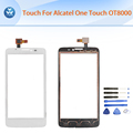 AAA Touch panel for Alcatel OT8000 One Touch 8000 8000D touch screen digitizer front sensor glass