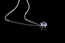 High Quality 18K WHITE GOLD Charm Necklace 2015 Fashion Necklaces Jewelry made with AAA CZ GLD0526