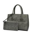 Ladies Chic Exquisite Hand Bag Occident Style Fashion Bag Retro Nubuck Leather Composite Bag Women Designer