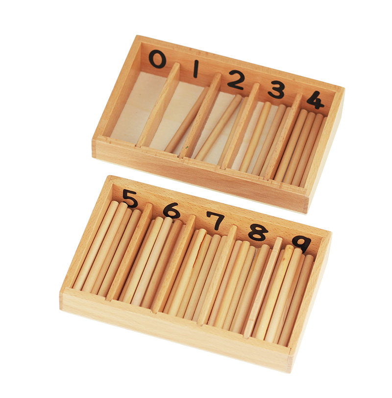Hot Sale Baby Toy Spindle Box With 45 Spindles Mini Size Montessori