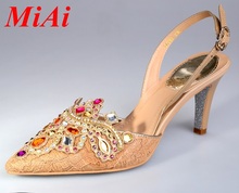 2016 brand classics women sandals rene caovilla RC rhinestone genuine leather pointed toe sexy thin high heels party shoes
