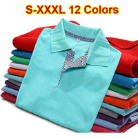 Free shipping 2015 New Style men\'s Simple fashion short sleeve cotton Polo Shirts slim fit Polo Shirt size S-XXXL D247