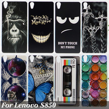 Case For Lenovo S850 Colorful Printing Drawing Phone Protect Cover For S850T Fashion Plastic Hard Phone