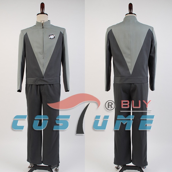 Galaxy Quest Jason Nesmith Grey Long Sleeve Jacket Coat Pant Uniform Hallow...