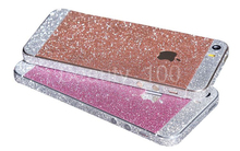 Shiny Glitter Full Body Stickers for iPhone 5 5S SE Sparkling Diamond Decals Matte Screen Protector For Iphone 4/4s Wholesale