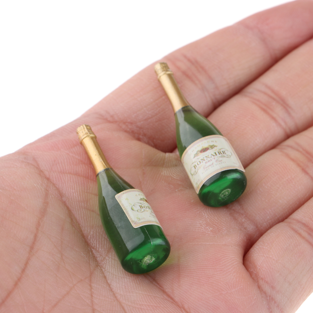 9 Packs 1//12 Colorful Wine Liquor Drink Beverage Bottles Life Scene Decors Kit