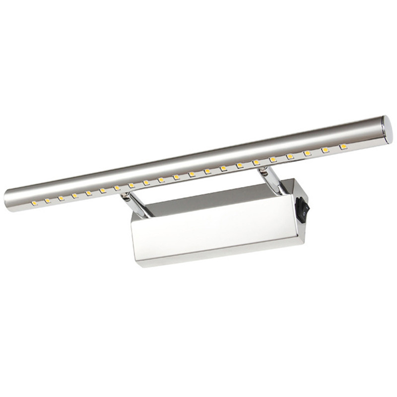 LED Mirror Wall Lamp for Bathroom Bedroom Vanity Lighting Rotatable Stainless Steel Cold/warm white 85-265V 5/7/9W 40/55/70cm